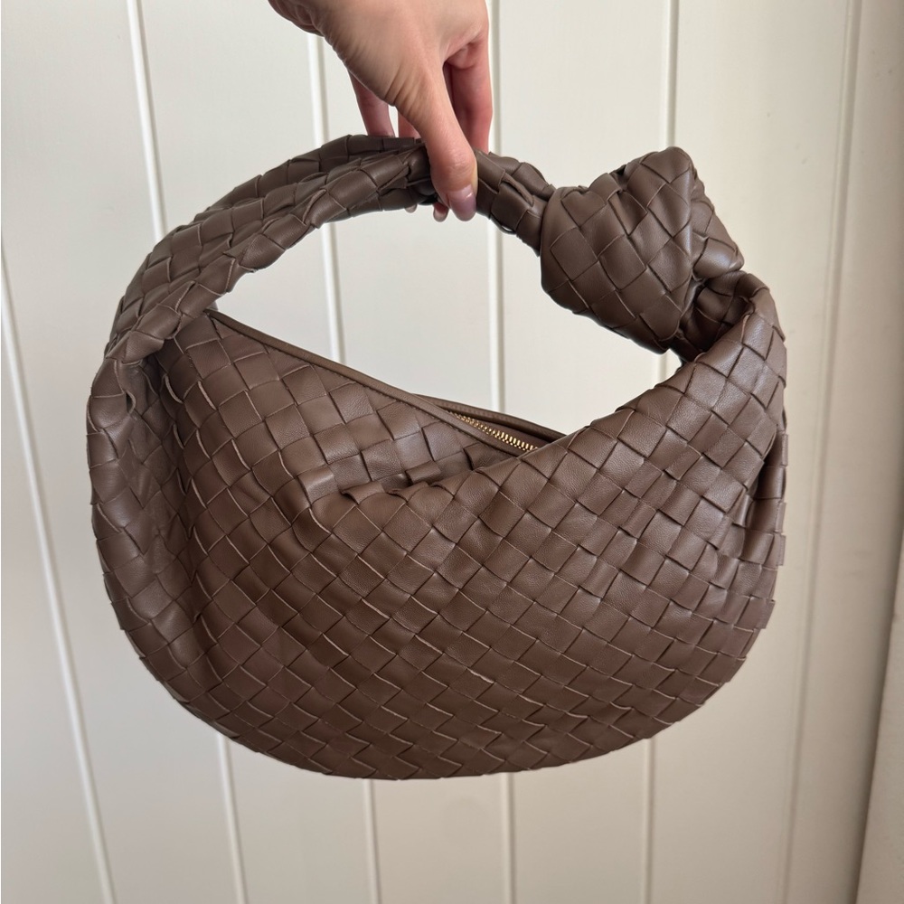 Bottega Veneta Intrecciato Small/Teen Jodie Dark Taupe - Picture 2 of 14